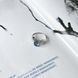 Серебряное кольцо с топазом Лондон Блю 1.938ct, фианитами, вес изделия 3,39 гр (2151814) 17 размер 2151814 фото 7