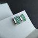 Срібні сережки з натуральним смарагдом 3.628ct (2180012) 2180012 фото 2