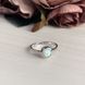 Серебряное кольцо с опалом 0.3ct, вес изделия 2,02 гр (1189450) 17.5 размер 1189450 фото 2