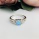 Срібна каблучка з опалом 0.373ct, вага виробу 2,82 гр (2097457) 17 розмір 2097457 фото 2