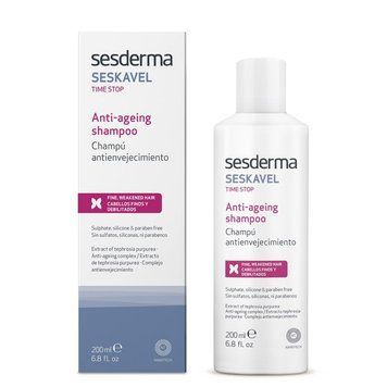 Антивозрастной шампунь SeSDerma Seskavel Time Stop Anti-Ageing Shampoo 200 мл 40003527 фото