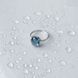 Серебряное кольцо с топазом Лондон Блю 3.95ct, вес изделия 2,49 гр (2020165) 18 размер 2020165 фото 2