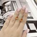 Срібні сережки з Натуральним золотим кварцом 3.58ct (2165750) 2165750 фото 5