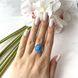 Срібна каблучка з опалом 1.417ct, вага виробу 3,53 гр (2151845) 18 розмір 2151845 фото 6