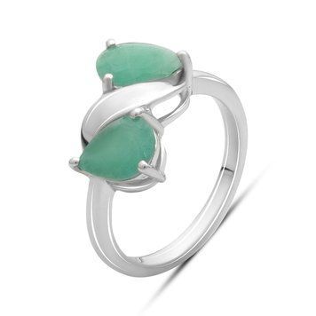 Серебряное кольцо с натуральным изумрудом 2.008ct, вес изделия 3,01 гр (2180135) 18 размер 2180135 фото
