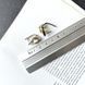 Срібні сережки з Натуральним зеленим кварцом 5.125ct, фіанітами (2162209) 2162209 фото 3