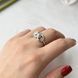 Серебряное кольцо с фианитами, вес изделия 4,87 гр (60001741) 18 размер 2143437wcz фото 5