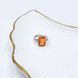 Срібна каблучка з Натуральним золотим кварцом 7.153ct, фіанітами, вага виробу 5,57 гр (2165767) 18.5 розмір 2165767 фото 4