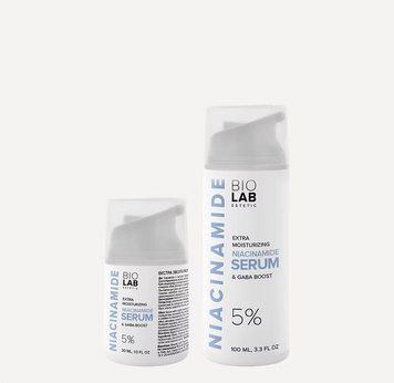 Екстра зволожуюча сироватка-бустер з ніаціамідом 5% Extra Noisturizing Serum Niacinamide 5% & Gaba Boost BIOLAB Estetic, 100 мл BIO7005 фото