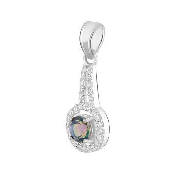 Серебряная подвеска с мистик топазом 1.26ct (2118763) 2118763 фото
