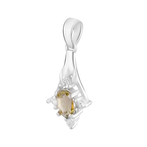 Срібна підвіска з цитрином nano 0.87ct (2122944) 2122944 фото