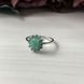 Серебряное кольцо с натуральным изумрудом 1.27ct, вес изделия 2,12 гр (2043386) 17.5 размер 2043386 фото 2