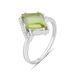 Серебряное кольцо с Султанит султанитом 3.188ct, вес изделия 3,05 гр (2091370) 17.5 размер 2091370 фото 1