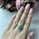 Серебряное кольцо с натуральным изумрудом 1.27ct, вес изделия 2,12 гр (2043386) 17.5 размер 2043386 фото 3