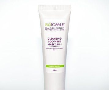 Очищающая маска 2 в 1 с зеленой глиной Biotonale 100 ml туба ВТ0037 фото