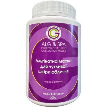 Альгинатная маска для чувствительной кожи лица Mild peel off mask ALG & SPA, 500г ALG004-500 фото