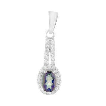 Серебряная подвеска с мистик топазом 1.33ct (2118787) 2118787 фото