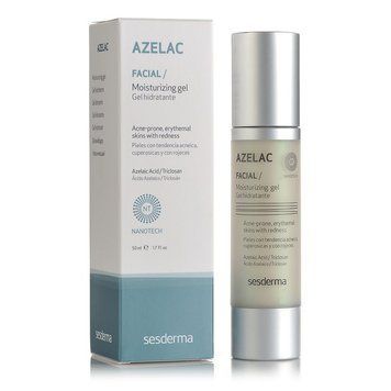 Сесдерма Azelac Зволожуючий гель для чутливої подразненної шкіри SesDerma Azelac Moisturizing Facial Gel, 50 м 40000062 фото