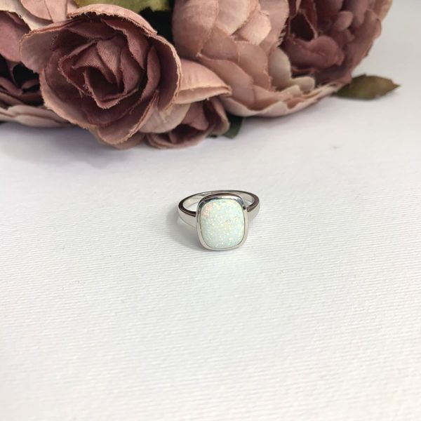 Серебряное кольцо с опалом 2.069ct, вес изделия 3,74 гр (2091578) 18 размер 2091578 фото