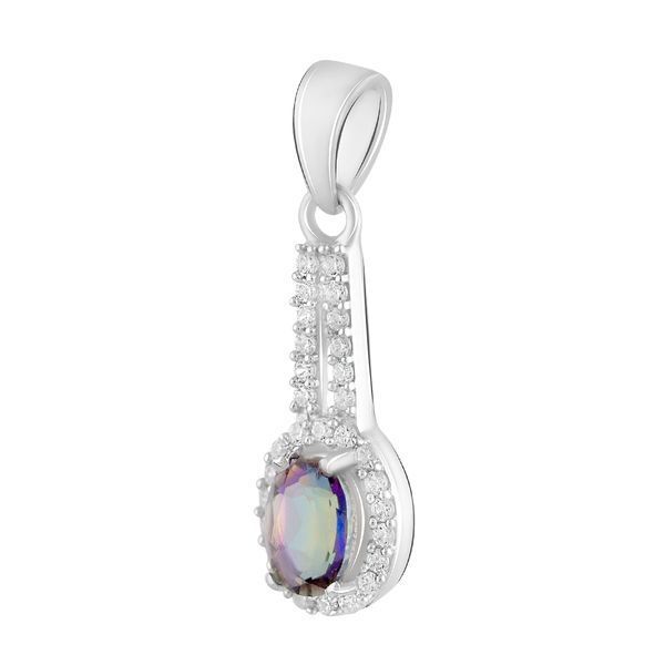 Срібна підвіска з містик топазом 1.33ct (2118787) 2118787 фото