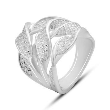 Серебряное кольцо с фианитами, емаллю, вес изделия 9,65 гр (2175254) 17 размер 2175254 фото