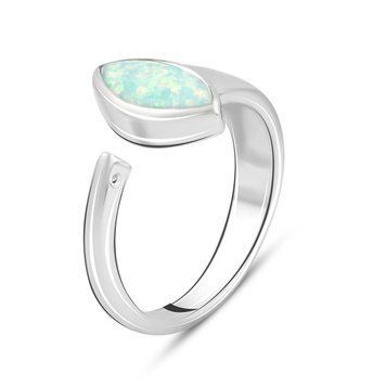 Срібна каблучка з опалом 0.625ct, вага виробу 3,56 гр (2097631) 18 розмір 2097631 фото