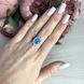Серебряное кольцо с опалом 0.867ct, вес изделия 4,14 гр (2072539) 17.5 размер 2072539 фото 3