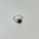 Срібна каблучка з натуральним сапфіром 1.79ct, фіанітами, вага виробу 2,81 гр (2119982) 17 розмір 2119982 фото 2