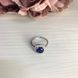 Серебряное кольцо с сапфиром nano 1.741ct, вес изделия 2,64 гр (2006923) 17.5 размер 2006923 фото 2