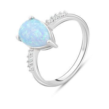 Срібна каблучка з опалом 0.755ct, вага виробу 2,35 гр (2097792) 18 розмір 2097792 фото