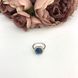 Срібна каблучка з топазом Лондон Блю 3.534ct, вага виробу 3,46 гр (2091851) 18 розмір 2091851 фото 2