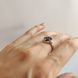 Серебряное кольцо с натуральным сапфиром 1.31ct, фианитами, вес изделия 3,5 гр (2120049) 17 размер 2120049 фото 3