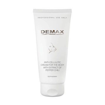 Антицелюлітний крем для тіла з екстрактом перцю чилі Anti-Cellulitic Cream for Body with Extract of Pepper Demax 200 мл lot 145 фото