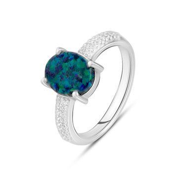 Срібна каблучка з опалом 1.493ct, вага виробу 2,7 гр (2125488) 19 розмір 2125488 фото