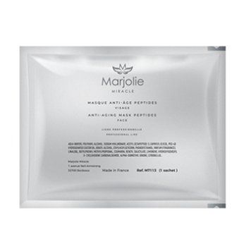 Marjolie Биоцеллюлозная маска антивозрастного действия с пептидами Anti-Aging Mask Peptides Face, 1 саше M7113 фото
