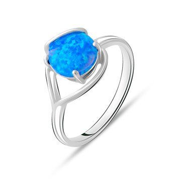 Серебряное кольцо с опалом 0.788ct, вес изделия 2,83 гр (2072843) 18 размер 2072843 фото