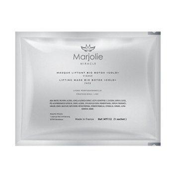 Marjolie Биоцеллюлозная маска лифтингового действия Lifting Mask Bio Botox Gold, 1 саше M7112 фото