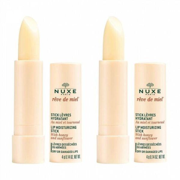 Нюкс Набір ДУО Медова мрія стік для губ Nuxe R&ecirc;ve de miel Stick l&egrave;vres kit, 2*4 г 3264680043680 фото