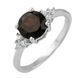 Серебряное кольцо с натуральным гранатом 1.63ct, вес изделия 3,02 гр (1228456) 17.5 размер 1228456 фото 1