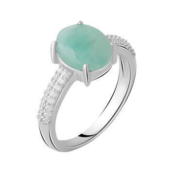 Серебряное кольцо с натуральным изумрудом 2.71ct, вес изделия 3,4 гр (2062042) 17 размер 2062042 фото
