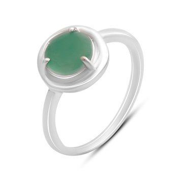 Серебряное кольцо с натуральным изумрудом 1.575ct, вес изделия 3,03 гр (2172529) 17.5 размер 2172529 фото