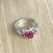 Серебряное кольцо с натуральным рубином 1.38ct, вес изделия 2,97 гр (1947005) 17.5 размер 1947005 фото 2