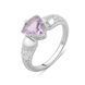 Срібна каблучка з натуральним аметистом 1.825ct, вага виробу 3,26 гр (2098614) 17.5 розмір 2098614 фото 1