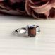 Срібна каблучка з натуральним гранатом 2.308ct, вага виробу 3,21 гр (2051596) 17 розмір 2051596 фото 2