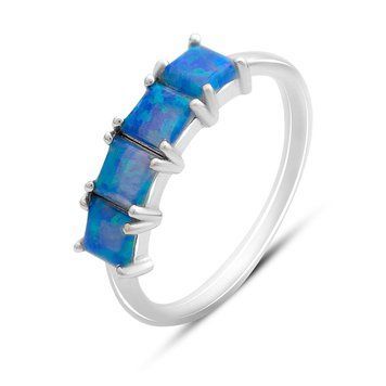 Срібна каблучка з опалом 0.625ct, вага виробу 1,66 гр (2169864) 17.5 розмір 2169864 фото