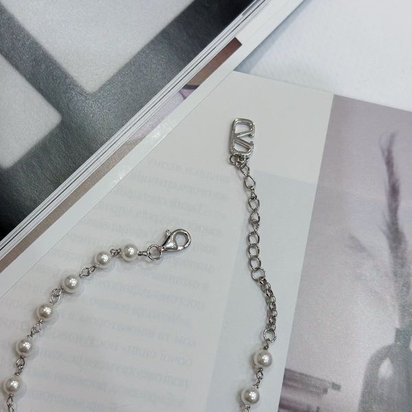 Серебряный браслет с натуральным жемчугом, вес изделия 4,59 гр (2175292) 1520 размер 2175292 фото