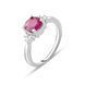 Серебряное кольцо с натуральным рубином 1.863ct, вес изделия 3,23 гр (1634517) 17 размер 1634517 фото 1