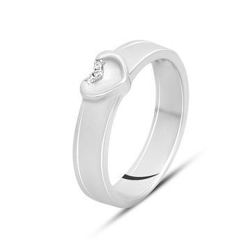 Серебряное кольцо с фианитами, вес изделия 3,55 гр (2143741) 19 размер 2143741 фото
