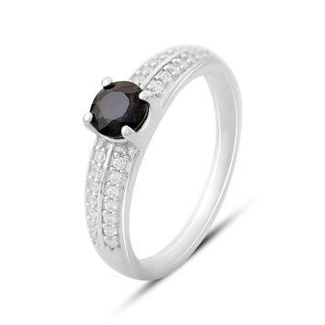Серебряные серьги с натуральным сапфиром 1.867ct, фианитами (2165026) 2165026 фото