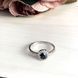 Серебряное кольцо с натуральным сапфиром 1.065ct, вес изделия 1,6 гр (1236611) 17.5 размер 1236611 фото 2